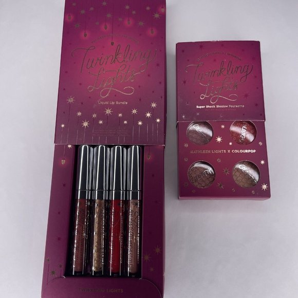 Colourpop X KathleenLipstickShadow Bundle Lot Twinkling Lights Matte Gloss